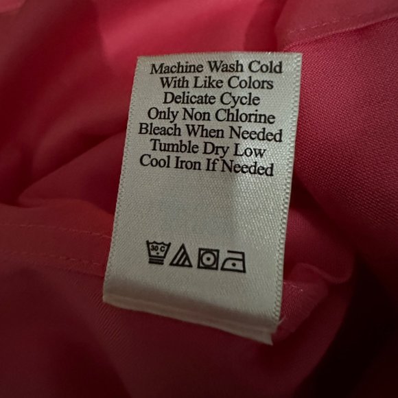 Coldwater Creek NWT women’s size 1X pink short sleeve button front top - Picture 7 of 8